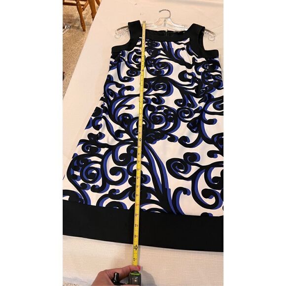 JESSICA HOWARD BLUE PAISLEY DRESS WOMENS SIZE 6 - Picture 9 of 10